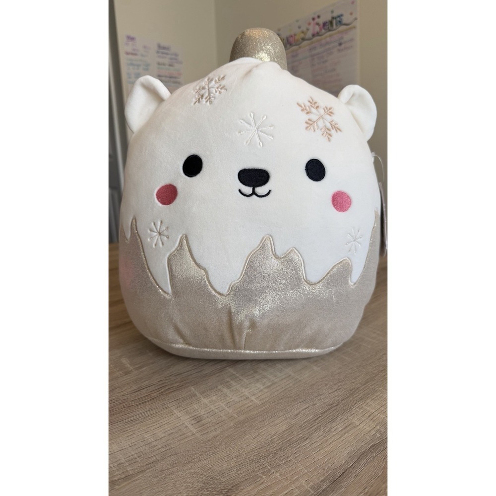 Squishmallows Brooke Holiday Bear Plush –‎ New with Tags 12" NWT